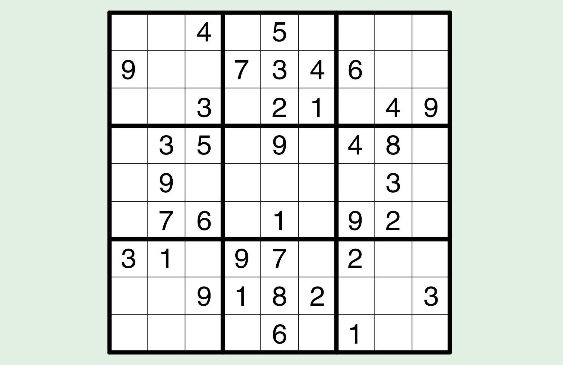 Sudoku puzzles