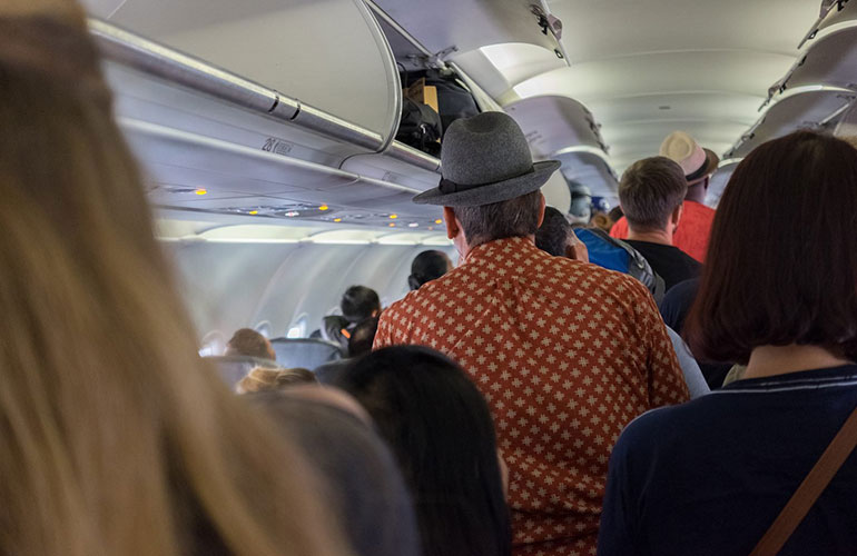 Don’t try to cut the line when you’re disembarking
