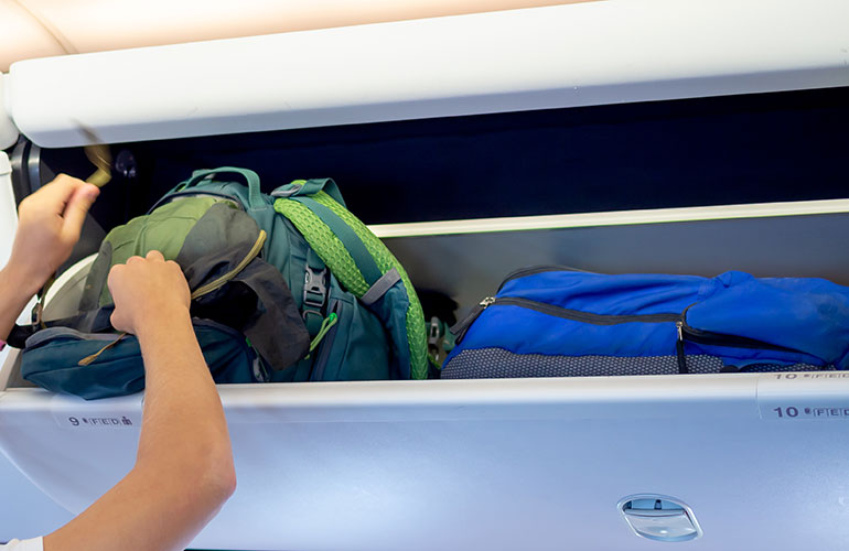 Don’t close the overhead bins