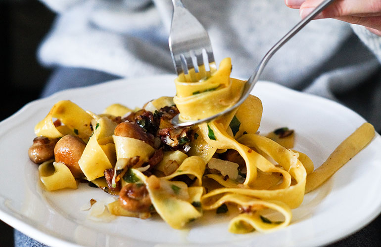 They pass on the pasta