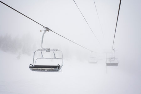 Emergency on the ski lift