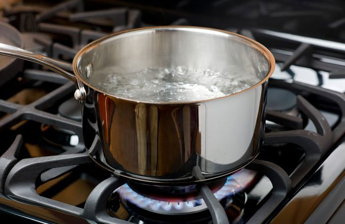 Make an iron out of a saucepan