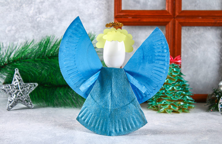 Paper plate angel
