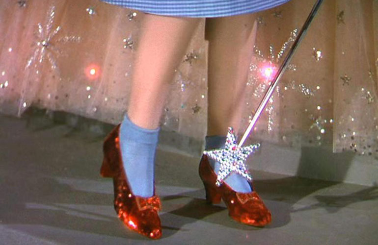 Dorothy’s ruby red slippers