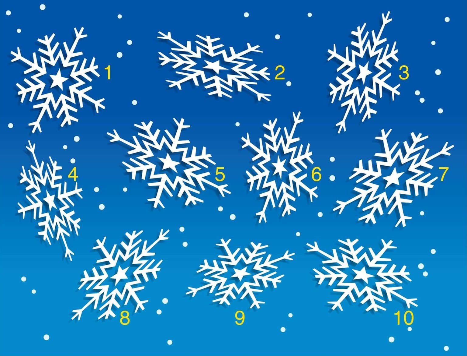 Which snowflake doesn’t belong?