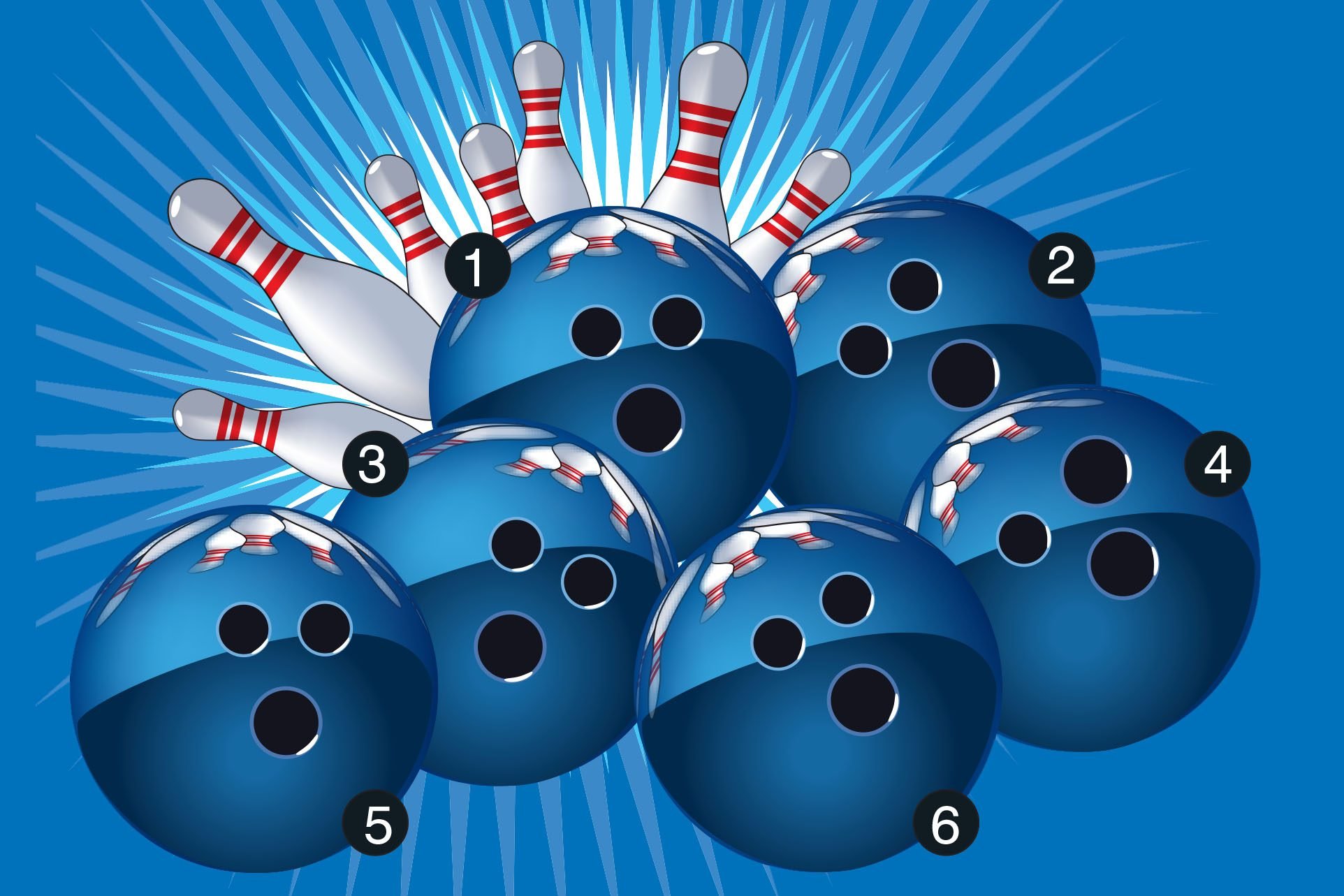 Which bowling ball doesn’t belong?