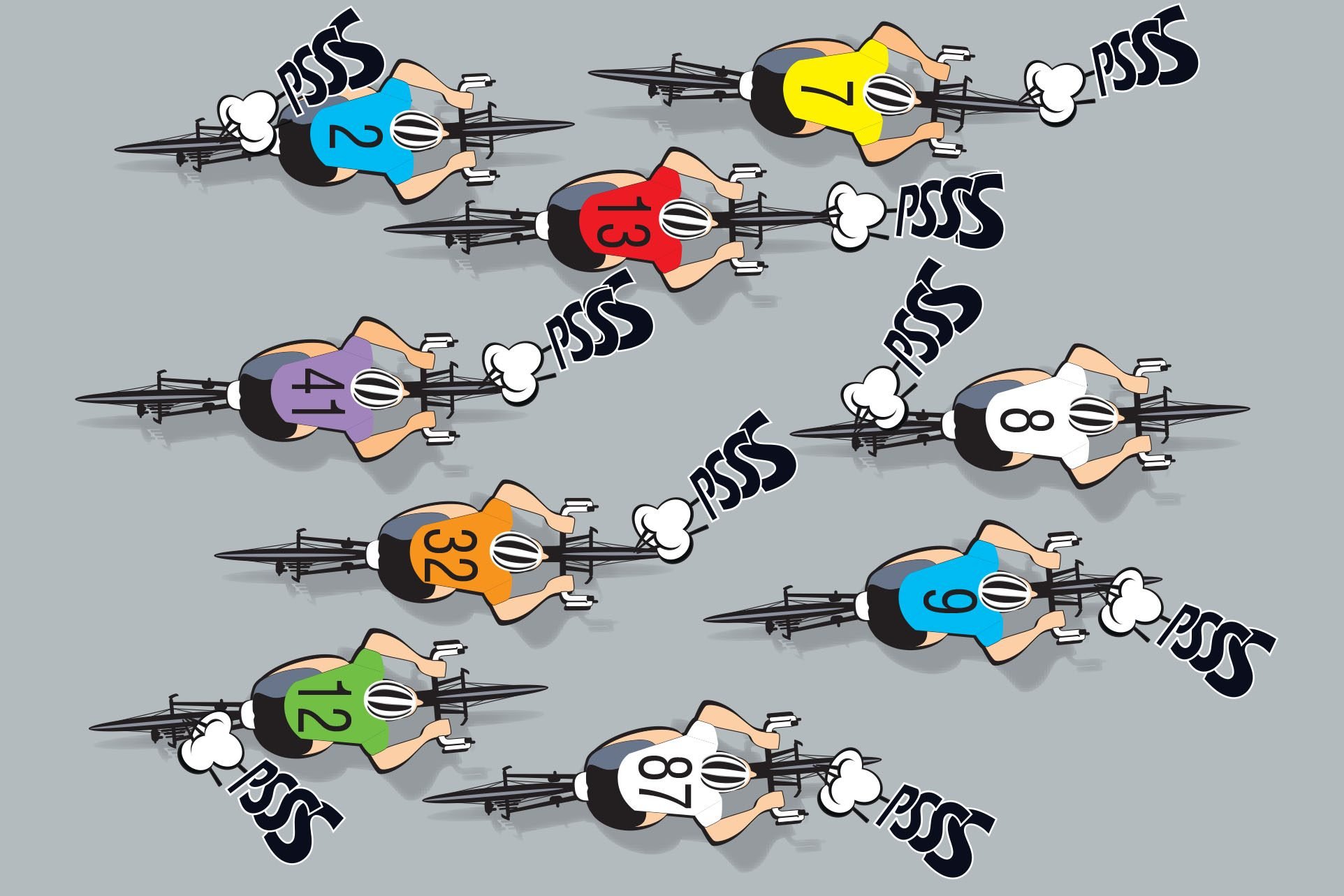 Which cyclist doesn’t belong?