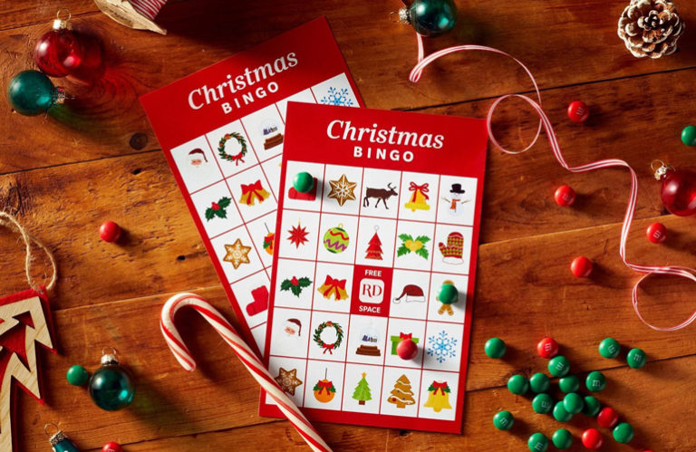 Free Christmas bingo cards to print for the holidays