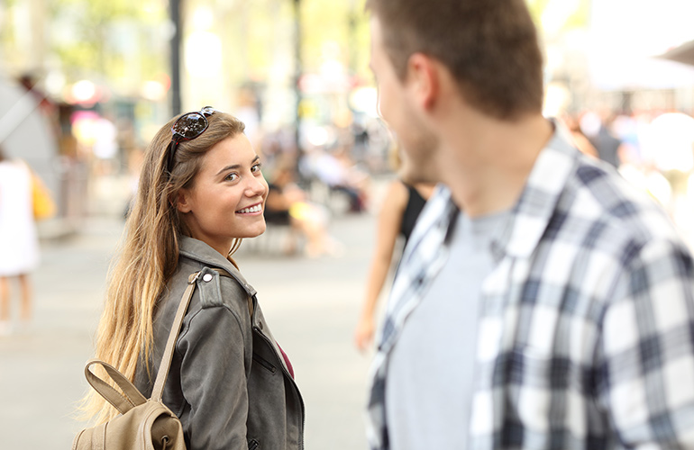 Smile at strangers