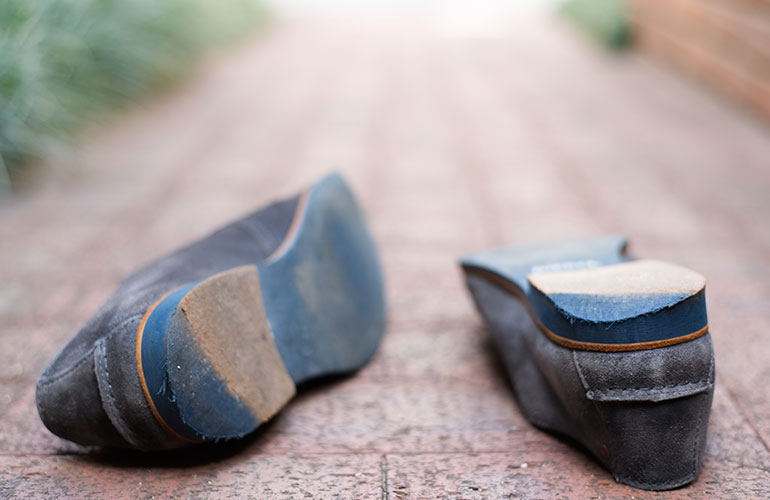 You don’t replace shoes that have worn-down heels