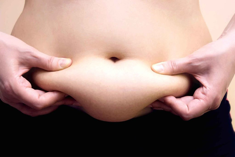 You store weight in your belly
