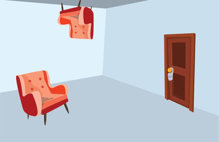 Topsy-turvy furniture