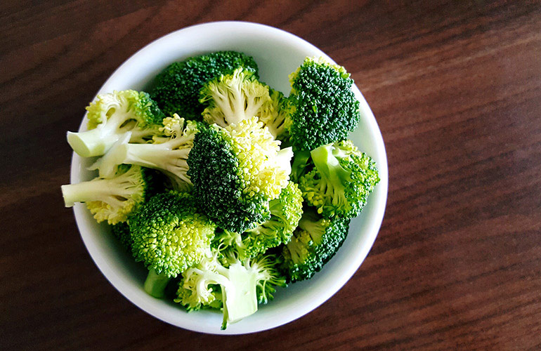 Broccoli: serve with mustard