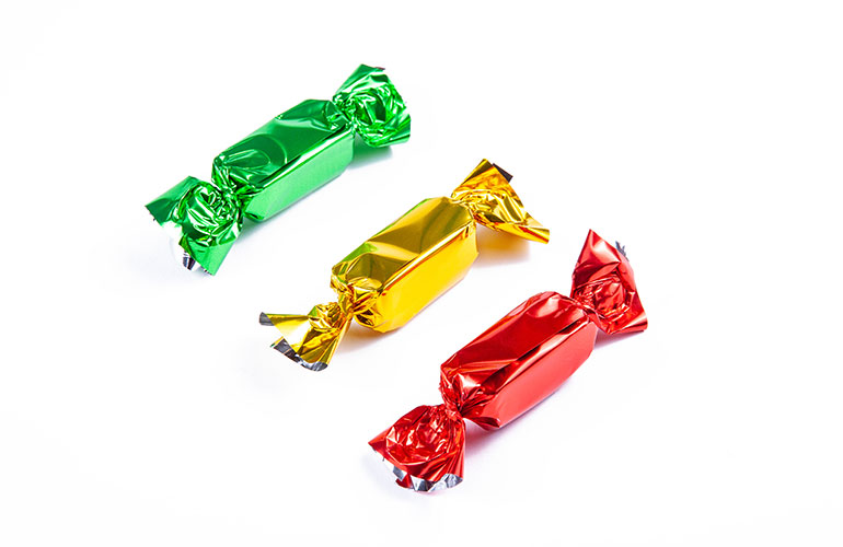 Stick to wrapped lollies