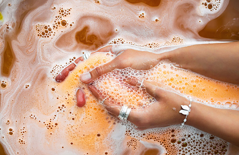 Tip: Avoid soaking nails in hot water