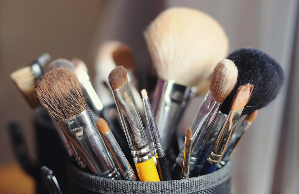 Wash your makeup brushes