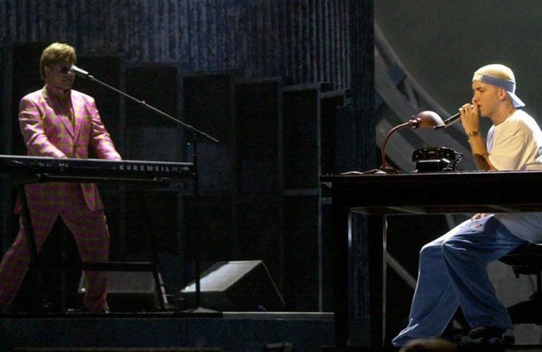Eminem’s 2001 Grammy performance is protested