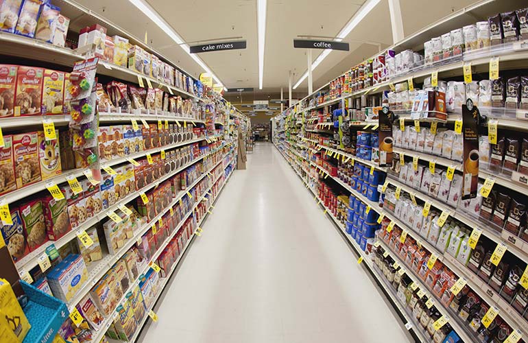 Most packaged foods contain added sugar