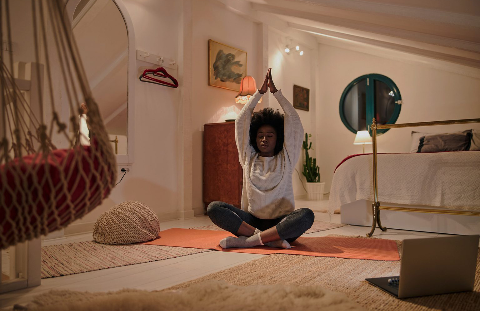Do a low-intensity bedtime workout