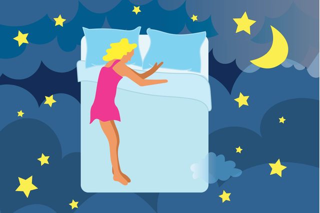 Sleeping like a log but with arms that ‘yearn’