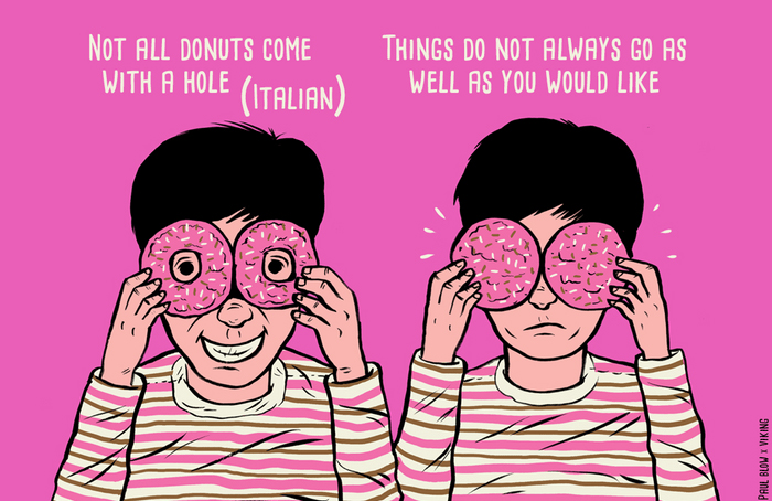 Not all doughnuts come with a hole (Italian)