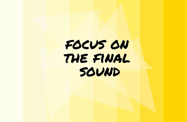Focus on the final sound