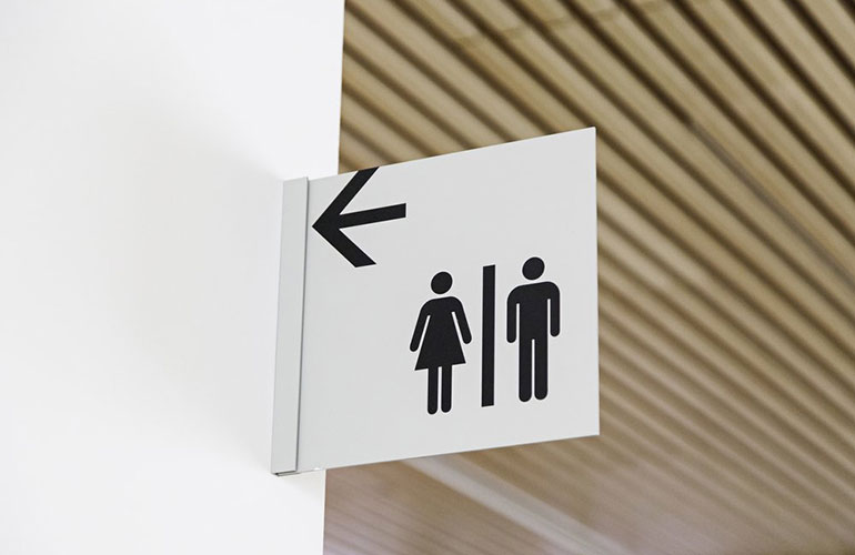Announcing your bathroom breaks