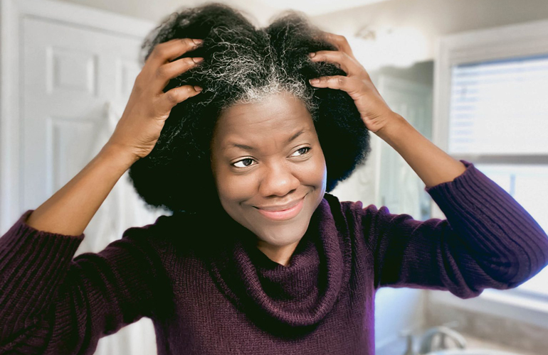 Your hair is greying prematurely
