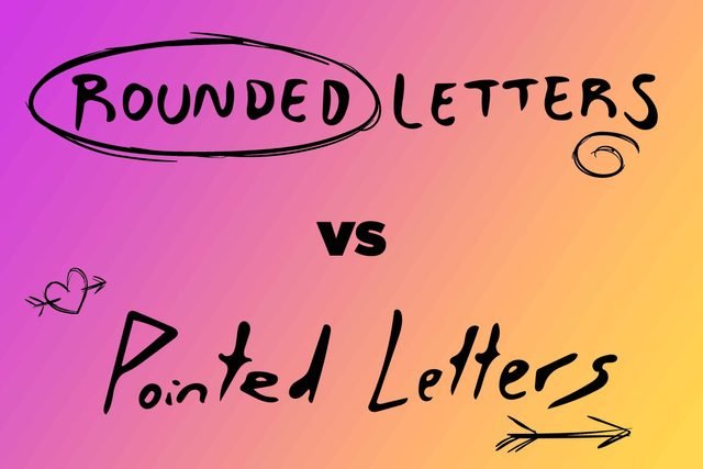 Are your letters pointed or rounded?