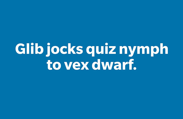 Pangram #15: Nymphs and dwarfs