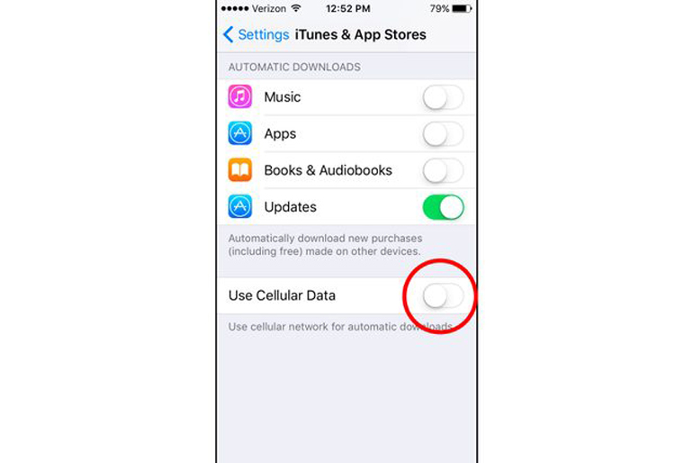 Turn off app updates