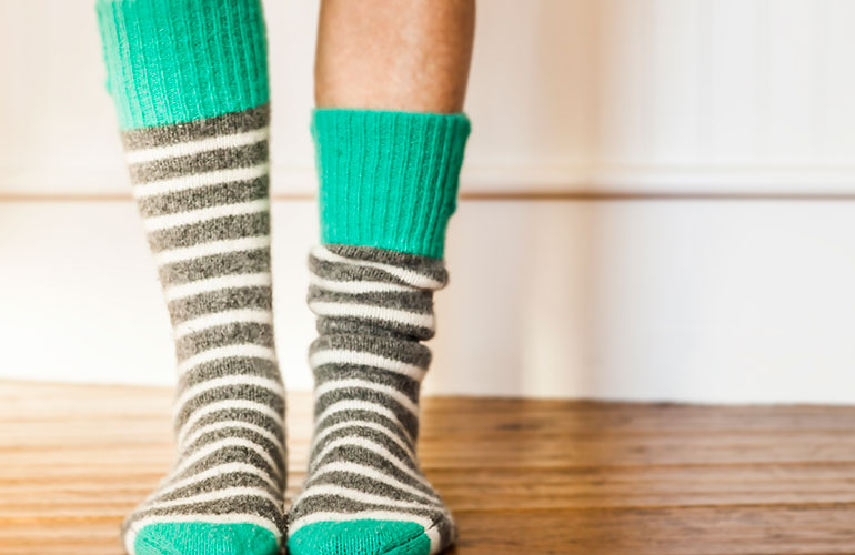 Bring a pair of thick socks