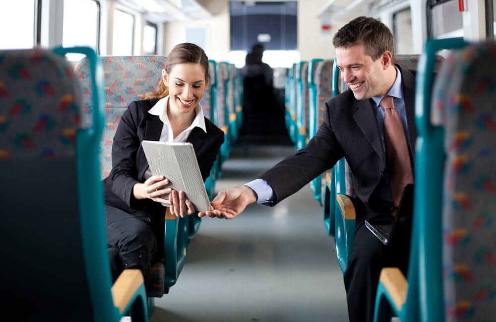 Actually speak to the person next to you on the train or bus