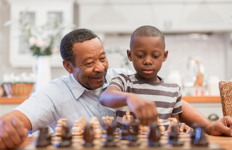 Play a board game with a sibling or grandparent