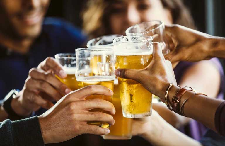 4. Drinking too much alcohol