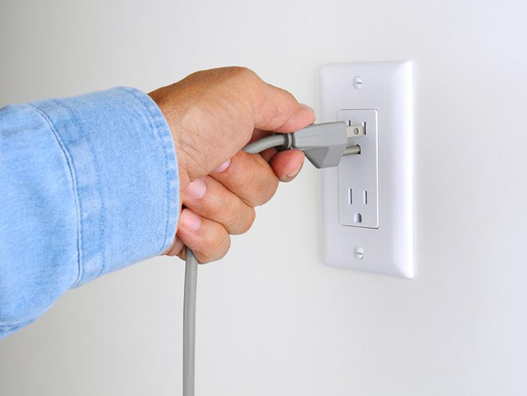 Not winding up the cord after you’re finished