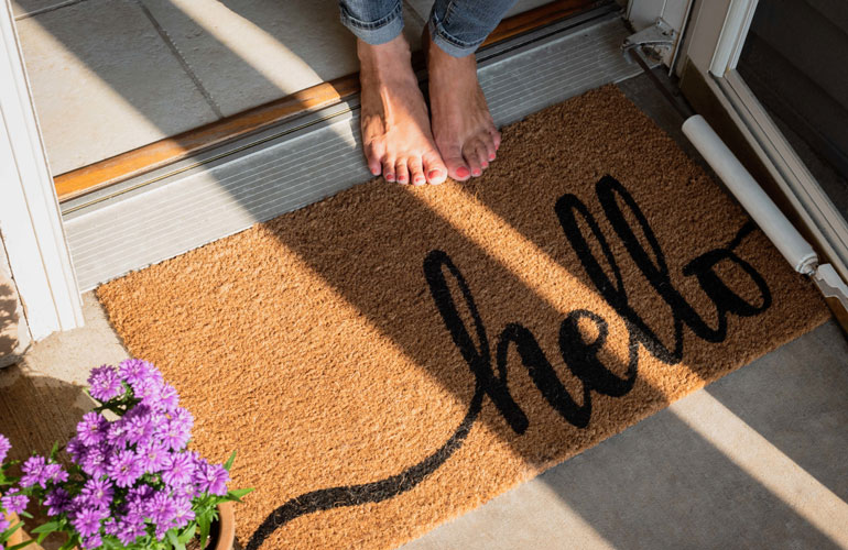 Don't forget the doormat