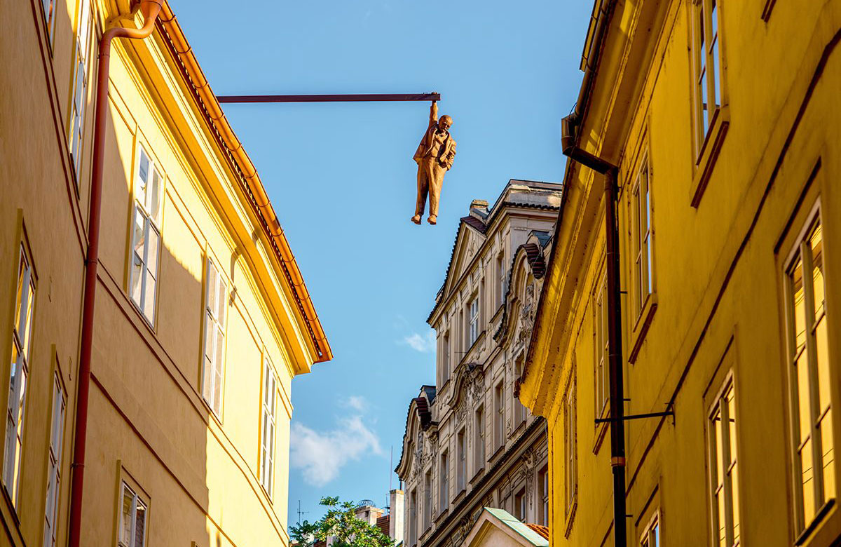 Hanging Statue, Prague, Czech Republic