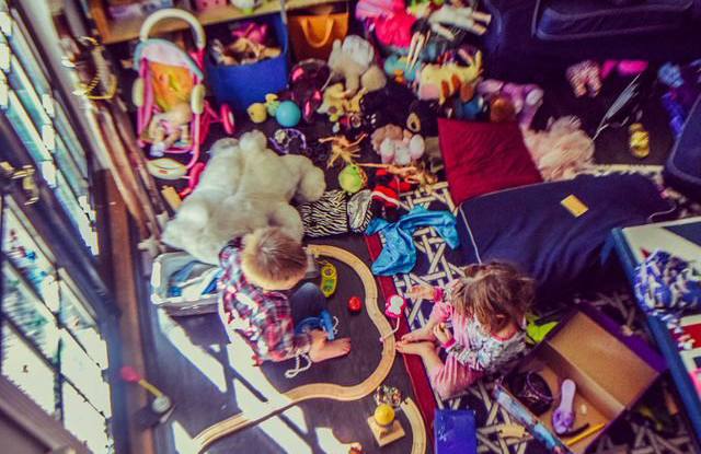 A messy house