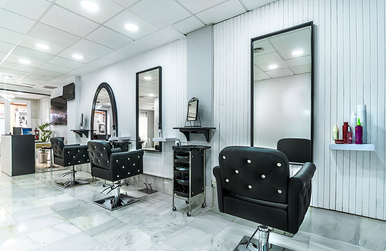 The salon is always empty