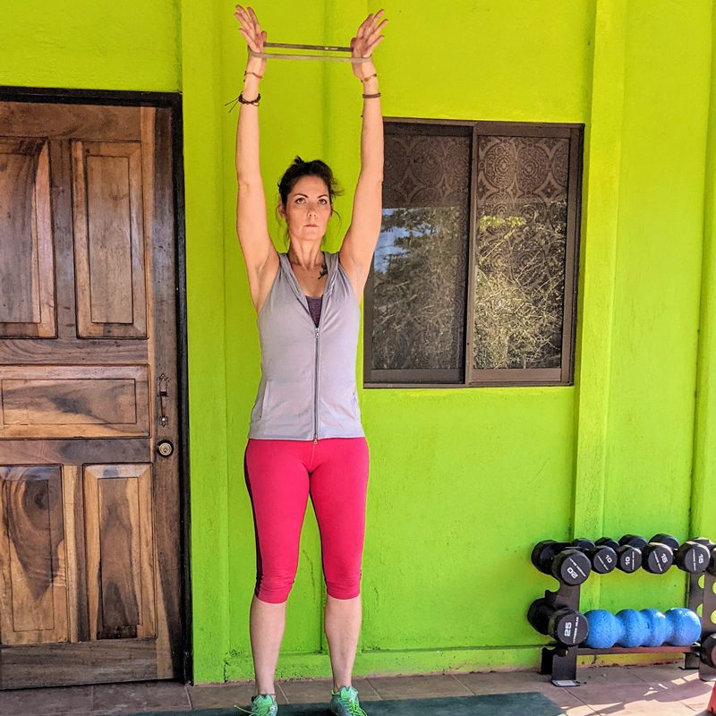 Resistance band elevation