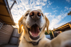 We asked AI what it would look like if dogs could take selfies