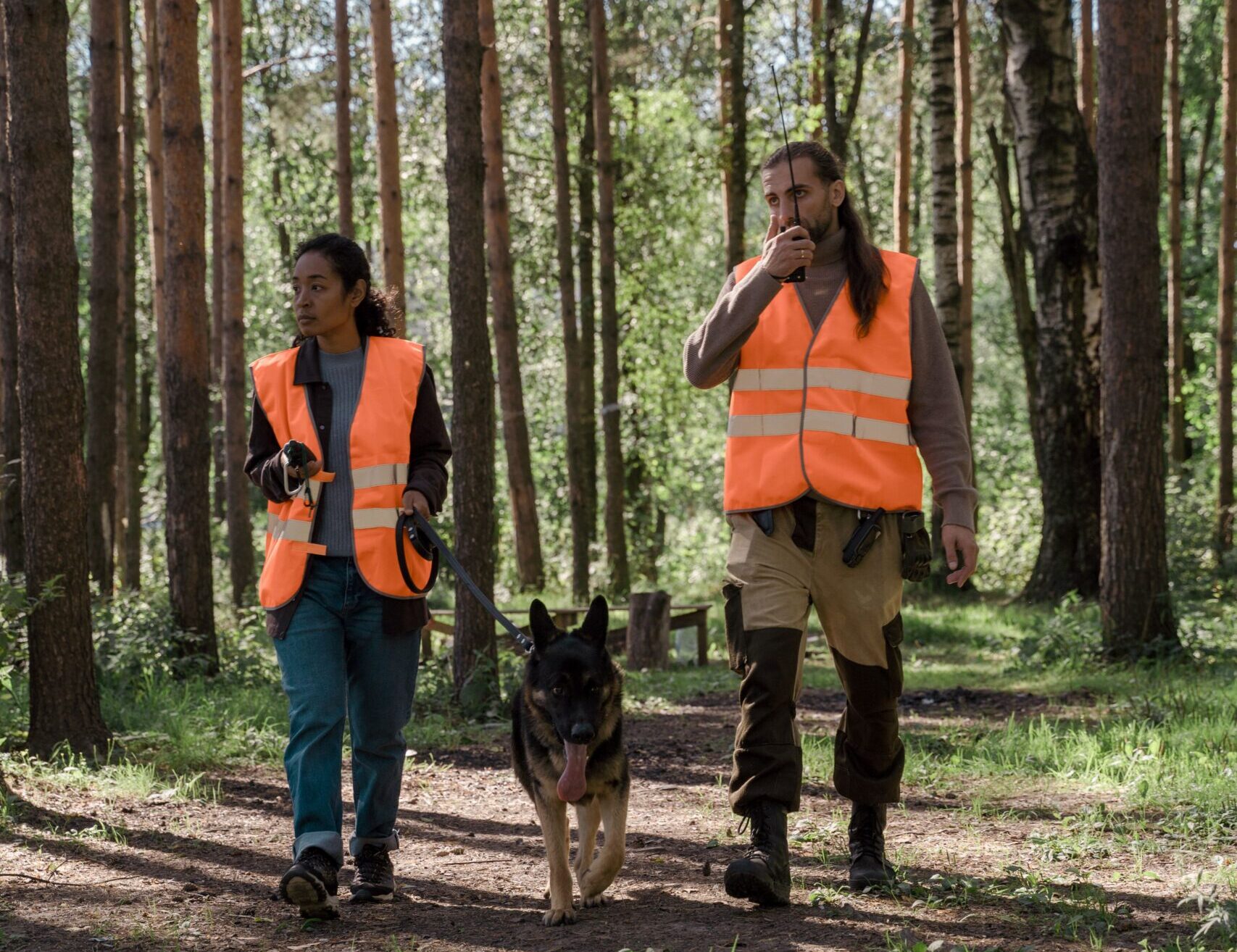 You can't outrun a tracking dog—but you can stall one