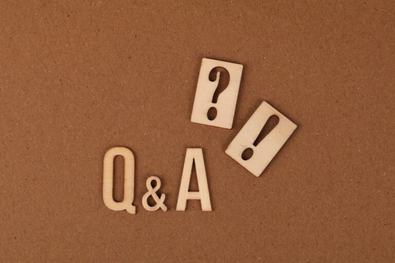 Question and answer wording with question marks and exclamation marks